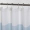 Homeroots 72" White And Blue Striped Shower Curtain 484079 - alternate 1