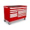 Tekton Rolling Tool Cabinet, 11 Drawer, Red, Steel, 60 in W x 27 in D x 41-1/2 in H OCL63202STM - alternate 1
