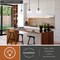 Vaxcel Linden 1-Light Matte Black Globe Pendant Light with Clear Ribbed Glass Shade Art Deco P0456 - alternate 4