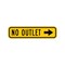 Sign Solutions Usa Traffic Sign, 36 in Width, Aluminum Sign, Horizontal Rectangle DUS12HYE3609W14-2aR - alternate 1