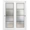 Sartodoors Sliding Closet Bypass Doors with Hardware Planum 2132 White 48x96 (2* 24x96) Solid Core PLANUM2132DBD-WS-48 x 96 (2* 24x96) - alternate 1