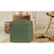 Homeroots 18" Moss Green And Natural Cotton And Jute Cube Pouf Ottoman 551552 - alternate 5