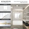 Kingston Brass 60" Acrylic Alcove Right-Hand Drain Tub with Left Sliding Tub Door, White/Brushed Nickel KVTDE603122R8 - alternate 2