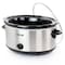 Better Chef 6 Quart Oval Slow Cooker with Removable Stoneware Crock in Stainless Steel IM-469S - alternate 2
