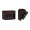 Manhattan Comfort Evelyn 32in Nightstand 2.0 in Brown - Set of 2 2-NS012-BR - alternate 2