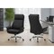 Monarch Specialties Office Chair, Adjustable Height, Armrests, Ergonomic, Swivel, Desk, Blk Leather Look, Chrome Metal I 7253 - alternate 3