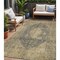 Homeroots 5' X 8' Charcoal And Beige Medallion Washable Indoor Outdoor Area Rug 616461 - alternate 1