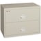 Fireking 38-15/16" W 2 Drawer Fire-Resistant Lateral File Cabinet, Parchment, Letter/Legal 2-4422-CPA - alternate 1