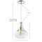 Jonathan Y Ferano 9" Adjustable Metal/Glass LED Pendant, Chrome JYL3519A - alternate 5
