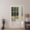 Vdomdoors Front Exterior Prehung Metal-Plastic Door Clear Glass / MANUX 8355 White Silk / Office Commercial a MANUX8355EXD-WS-W36+12xH80-RH-I - alternate 3