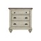 Homeroots 27" x 17" x 28" Two ToneSolid WoodDrawer Nightstand 366179 - alternate 1