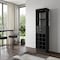Homeroots 63in Black Wood Bar Cabinet With Two Drawers 535070 - alternate 3