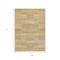 Homeroots 9' X 12' Wheat Beige And Gold Striped Washable Indoor Outdoor Area Rug 615486 - alternate 6