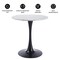 Leisuremod Bristol Round MDF Dining Table - Pedestal Base Kitchen Table, Modern Style BTBL-B40MWT - alternate 4