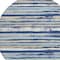 Homeroots 8' Navy Blue Beige And Ivory Round Striped Washable Indoor Outdoor Area Rug 598910 - alternate 5