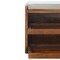 Homeroots 35in Brown Linen Upholstered Storage Bench With Shoe Storage 717467 - alternate 3