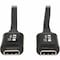 Tripp Lite Thunderbolt 3 Cable 20 Gbps Pa, MTB3-02M-5A-B MTB3-02M-5A-B - alternate 2