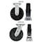 Hyw Products Heavy Duty Caster Set 8in Plastic Wheels, 2 Rigid & 2 Swivel, 4PK 40-80R-A1-HP-2,40-80S-A1-HP-2 - alternate 3