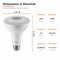 Euri Lighting PAR30 LED Bulbs, 10W, 900 lm, 75W Eq., 2700K, E26, Dimmable, CEC/JA8/UL, 2PK EP30-10W5020cec-2 - alternate 3
