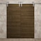 Sartodoors Modern Double Barn Door 48 x 80 inches, Ego 5000 Marble Oak, 13FT Silver Rail Track Set, Solid Pa EGO5000DB-S-DMR-48 - alternate 3