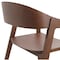 Leisuremod Rivo Collection Elegant Dining Chair in Dark Walnut Color Wood, 2PK RC20DRW2 - alternate 5