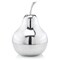 Homeroots 17" Silver Buffed Aluminum Decorative Pear Tabletop Sculpture 354643 - alternate 1