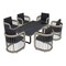 Leisuremod Klyra 7-Pc Aluminum Dining Set - Weather-Resistant Table & 6 Chairs with Cushions, 7PK KDS70-24GR6 - alternate 1