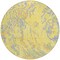 Homeroots 8' Yellow Purple And Green Round Abstract Washable Indoor Outdoor Area Rug 600332 - alternate 6