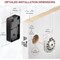 Wrightmaster 5 in 1 Corded Aluminum Smart Lock Deadbolt with App Biometric, IC Card, Keyless Entry Door Lock wit ZR-F501S - alternate 5