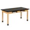 Diversified Spaces Compartment Table, Oak, Wood Frame, 48 in W, Black C7102BK30N - alternate 1