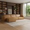 Homeroots 122" Sienna Leather Modular Sofa With Brown Legs 641014 - alternate 5