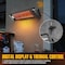 Dr Infrared Heater 1500W Greenhouse Patio Heater with Temperature Control and Digital Thermostat, Remote Control DR-268 - alternate 4