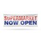 Signmission Supermarket Now Open, 36 Inch x 96 Inch, Vinyl Banner B-96-30872 - alternate 1