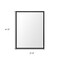 Homeroots 42" Black Bathroom Vanity Mirror 607231 - alternate 3