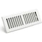 Sierra Grates 4 in. H X 14 in. W 2-Way 45 Degree Louvered, Steel, White Floor Register TWF414-WHT - alternate 1