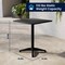 Flash Furniture Lila 23.5'' Black Square Aluminum Indoor-Outdoor Table Set w/2 Black Slat Back Chairs TLH-ALUM-24SQ-017BK2-GG - alternate 11