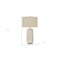 Homeroots 31" Cream Ceramic Geometric Table Lamp With Beige Drum Shade 545794 - alternate 5