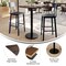 Flash Furniture 30" x 24" Tabletop, Seamless Surface Technology, Dark Brown with 18" Round Black Bar Height Base ST-REC2430-WBR-TR18B-GG - alternate 5