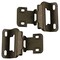 Brixwell Overlay Self-Closing Partial Wrap Cabinet Hinges, 1/2 in Overlay, Burnished Brass, Pair BXL2557BB - alternate 3