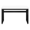 Homeroots Adjustable White and Black Wood and Metal Sled Computer Desk 490018 - alternate 6