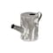 Homeroots 8" Gray And White Galvanized Metal Flowers Hand Painted Decorative Watering Can 635817 - alternate 6