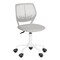 Homeroots Gray and White Adjustable Height Swivel Rolling Office Chair 719203 - alternate 1
