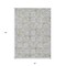Homeroots 5' X 8' Gray Ivory And Brown Floral Washable Indoor Outdoor Area Rug 595956 - alternate 4