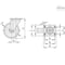 Elesa 450556 Monolithic castor wheels steel bracket Technopolymerng plate bracket 450556 - alternate 1