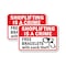 Signmission Shoplifting Is A Crime Free Bracelets With Each Theft, 18'' X 24'' 2 Signs, Heavy Gauge Aluminum, 2PK A-1824-2PACK-2930 - alternate 1