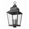 Z-Lite Raphael Sand Black 5 Light Outdoor Post Mount Fixture 5029PHXXLS-BK - alternate 4
