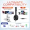 Delton Training Headset with Master Adapter & Splitter for Supervising & Coaching, Black T32Y - alternate 5
