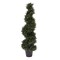 Pure Garden Artificial Tree 4FT Spiral Cypress Topiary Tree with Pot UV-Protected Indoor or Outdoor Fake Plants 50-LG1114 - alternate 1