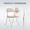 Simple Deluxe YSSOA Folding Chairs with Padded Vinyl Cushion Seats and Durable Metal Frame, Vinyl Kahki, 2PK 3A88FNCHARFOLDTANX2 - alternate 5