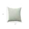 Homeroots 20" X 20" Green Cotton Zippered Down Pillow With Fringe 535261 - alternate 5